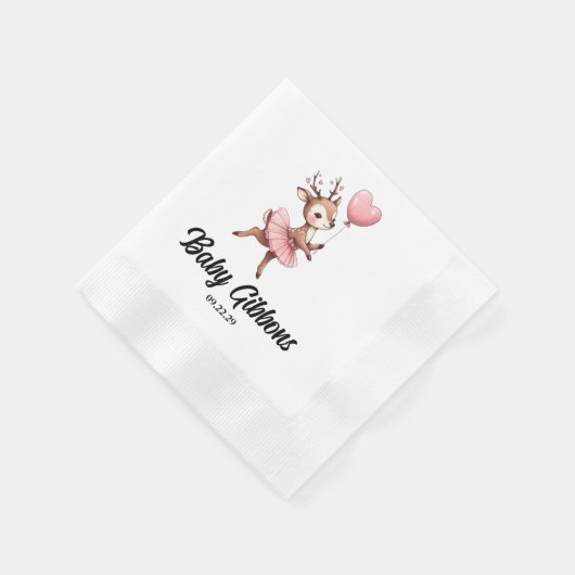 HirschBaby-Dusche Serviette (Ecke)