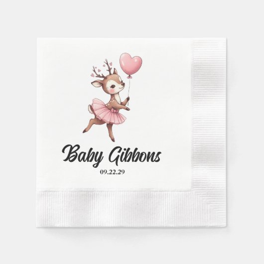 HirschBaby-Dusche Serviette (Vorderseite)