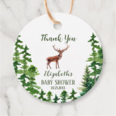 HirschBaby-Dusche Vielen Dank Geschenkanhänger (Vorderseite)