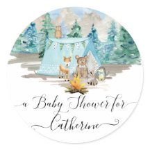 Hirschbärenwaldtiere Rustikale Kinderdusche