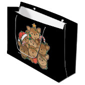 Hirschbaum Funny Animal Christmas Large G Große Geschenktüte (Vorderseite Schrägansicht)