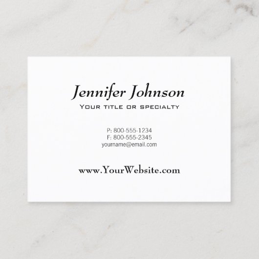 Hirschbaum Visitenkarte (Rückseite)