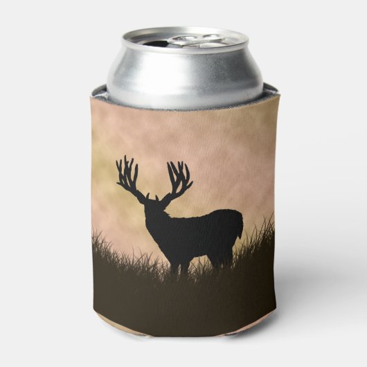 Hirschberg Silhouette Landschaftslandschaft Jagd Dosenkühler (Kanne Vorderseite)