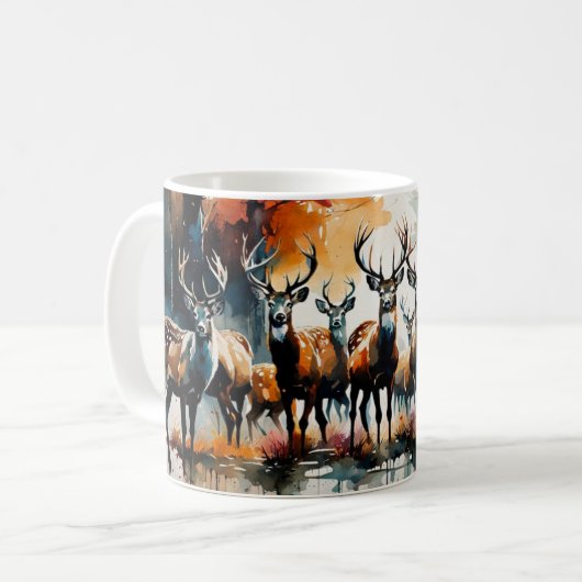 Hirschbestand 2 kaffeetasse (Vorderseite Links)