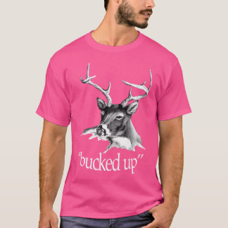 Hirschbild Bock auf Jagd T-Shirt