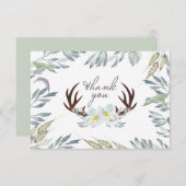 Hirschblauer Dusche Danke Karte (Vorne/Hinten)