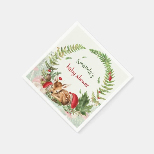 Hirschblütendusche Serviette (Ecke)