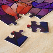 Hirschbock in Buntglas Puzzle (Seite)