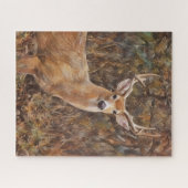 Hirschbockgeweih Natur Kunst Großes Puzzle (Horizontal)