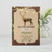 Hirschbrause Geburtstagseinladung Einladung (Stehend Vorderseite)
