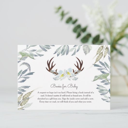 Hirschbücher für die Kinderkarte Einladung (Stehend Vorderseite)