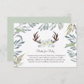 Hirschbücher für die Kinderkarte Einladung (Vorne/Hinten)