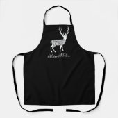 Hirschbutter schneidet Fleischvenison Hirse Schürze (Vorderseite)