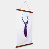 Hirschdesign Wandteppich Mit Holzrahmen (Gewinkelt)