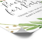 Hirschduschbücher für Babysignatur Poster (Ecke)