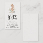 Hirschduschbücher für die Babyverpackungskarte Begleitkarte (Vorne/Hinten)