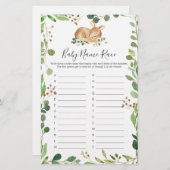 Hirschdusche Name Race Game (Vorne/Hinten)