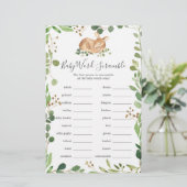 Hirschdusche Word Scramble Game (Stehend Vorderseite)