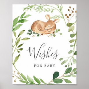 Hirschdusche wünscht Babysignatur Poster
