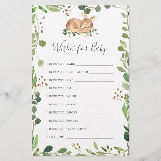 Hirschdusche wünscht sich ein Baby (Vorderseite)