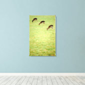 Hirsche 3 leinwanddruck (Insitu (Holzboden))