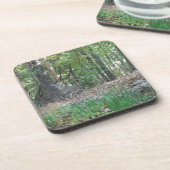 Hirsche am Rande des Waldes Untersetzer (Linke Seite)