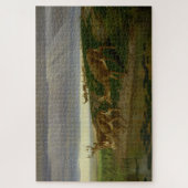 Hirsche an der Prärie (von William Holbrook Beard) Puzzle (Vertikal)