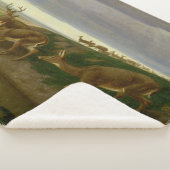 Hirsche an der Prärie (von William Holbrook Beard) Sherpadecke (3/4)