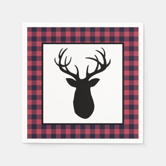 Hirsche Antler Wilderness Mountain Serviette (Vorderseite)