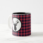 Hirsche Antler Wilderness Mountain Zweifarbige Tasse (Vorderseite Links)