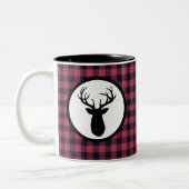 Hirsche Antler Wilderness Mountain Zweifarbige Tasse (Links)