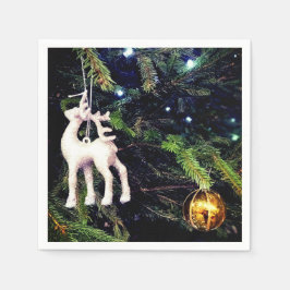 Hirsche auf einem Baum Serviette