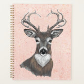 Hirsche auf rosa Planer (Vorderseite)