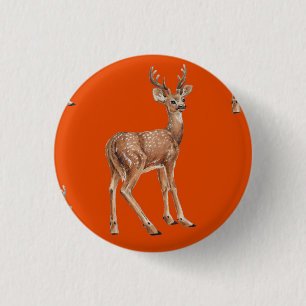 Hirsche auf Rot Button