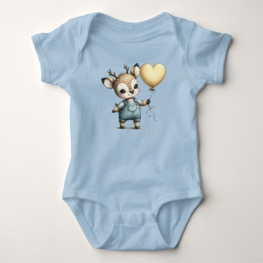 Hirsche Baby Strampler (Vorderseite)