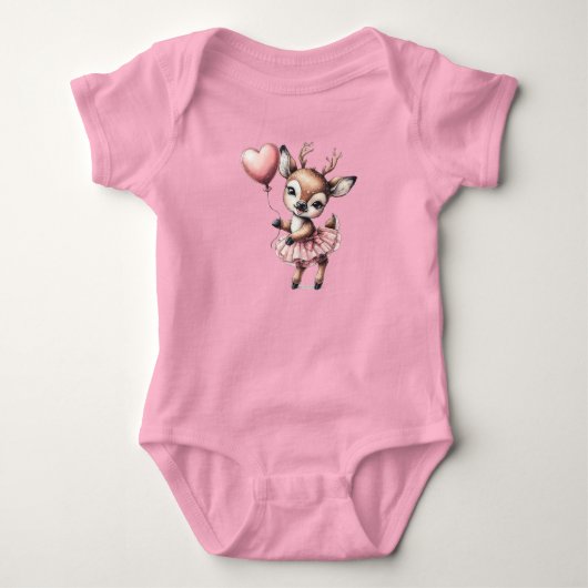 Hirsche Baby Strampler (Vorderseite)