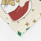 Hirsche, Bär, Katze und Nutcracker Fleecedecke (Ecke)