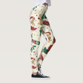 Hirsche, Bär, Katze und Nutcracker Leggings (Rechts)