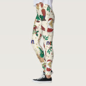 Hirsche, Bär, Katze und Nutcracker Leggings (Links)