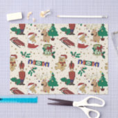 Hirsche, Bär, Katze und Nutcracker Seidenpapier (Handwerk)