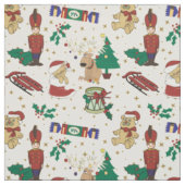 Hirsche, Bär, Katze und Nutcracker Stoff (Muster)