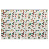 Hirsche, Bär, Katze und Nutcracker Stoff (Fat Quarter (45,7 x 55,9 cm))