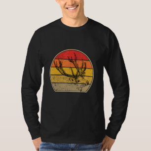 Hirsche Bauer Retro Vintager Wald Tier T-Shirt