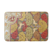 Hirsche, Bäume, Eichhörnchen, Vögel, Rowan Berries Badematte (Vorderseite)