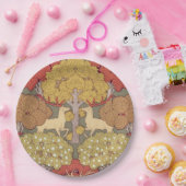 Hirsche, Bäume, Eichhörnchen, Vögel, Rowan Berries Pappteller (Party)