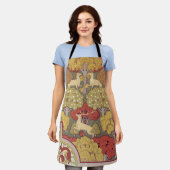 Hirsche, Bäume, Eichhörnchen, Vögel, Rowan Berries Schürze (Getragen)