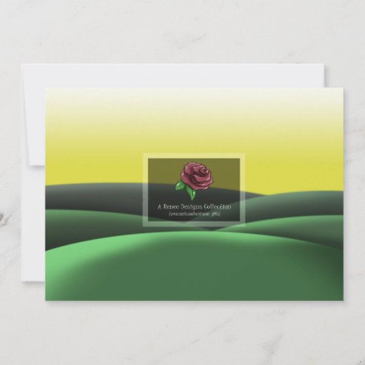 Hirsche Birthday Party Einladung (Rückseite)