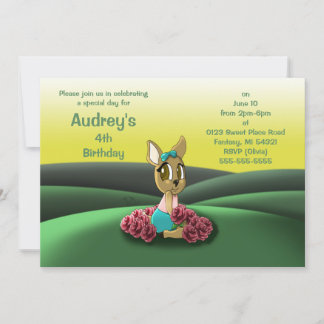 Hirsche Birthday Party Einladung