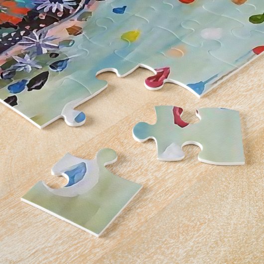 Hirsche Blume Puzzle (Seite)