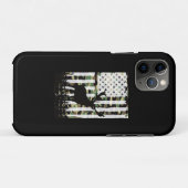 Hirsche Buck Junting Camouflage USA Flag Camoflaug Case-Mate iPhone Hülle (Rückseite (Horizontal))
